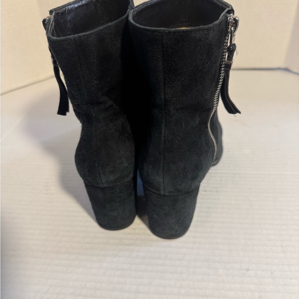 Michael Kors Black Suede Ankle Booties 8 - Picture 5 of 7